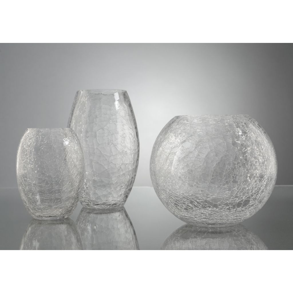 Vase craquelé H. 23 cm - Visuel 1